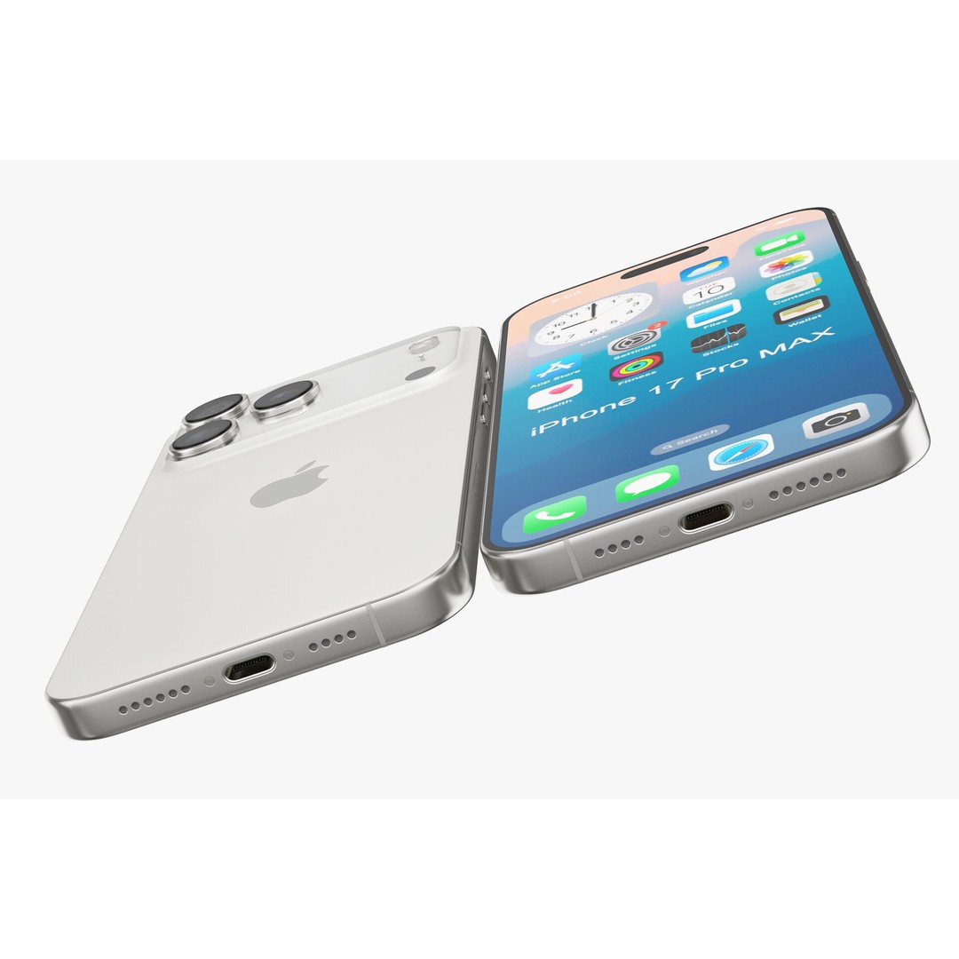 Apple iPhone 17 3D Model – Realistic PBR Geometry, Multiple Formats - View 7