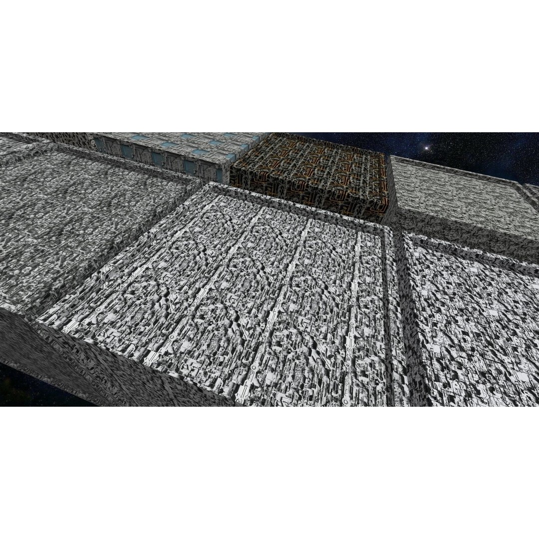 40 Seamless Sci-fi Patterns 3D Model – Corroded Textures, JPEG - View 12