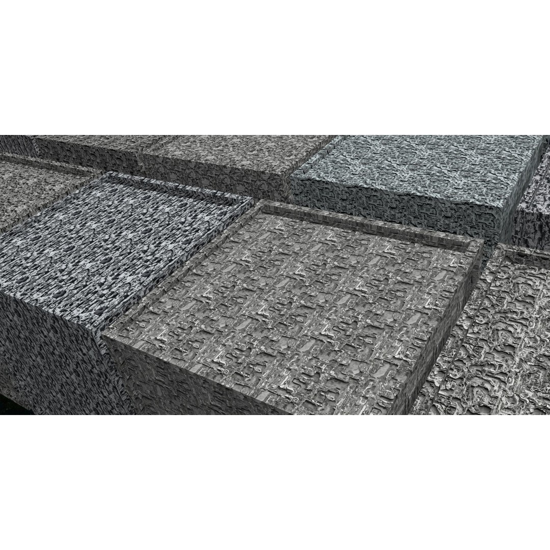 40 Seamless Sci-fi Patterns 3D Model – Corroded Textures, JPEG - View 13