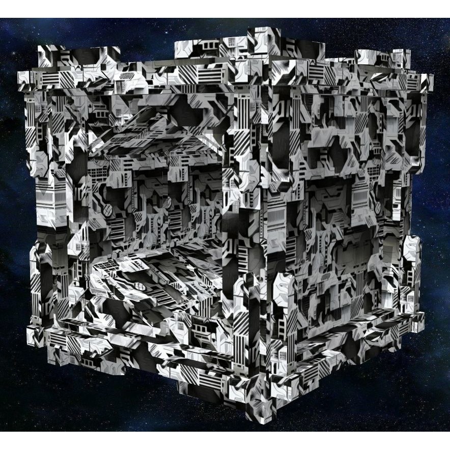 40 Seamless Sci-fi Patterns 3D Model – Corroded Textures, JPEG - View 20