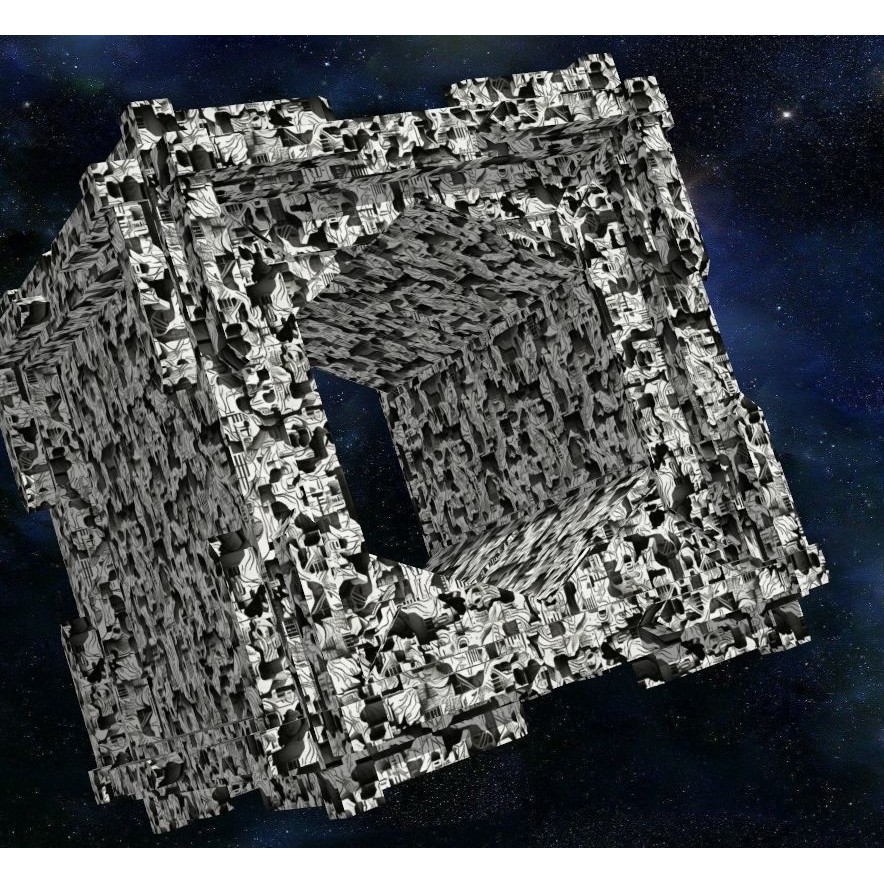 40 Seamless Sci-fi Patterns 3D Model – Corroded Textures, JPEG - View 35