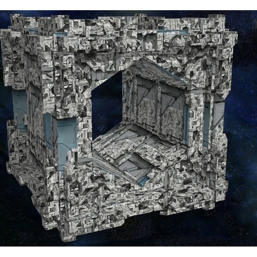 40 Seamless Sci-fi Patterns 3D Model – Corroded Textures, JPEG - View 36