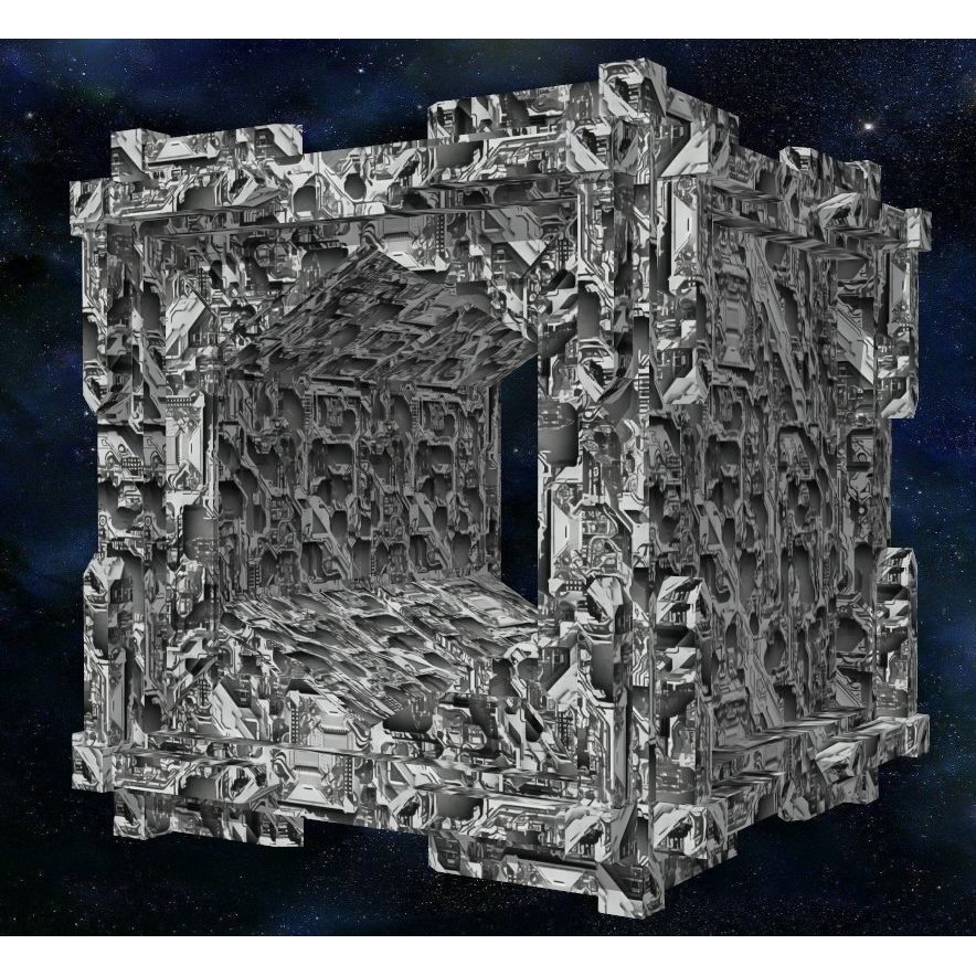 40 Seamless Sci-fi Patterns 3D Model – Corroded Textures, JPEG - View 38