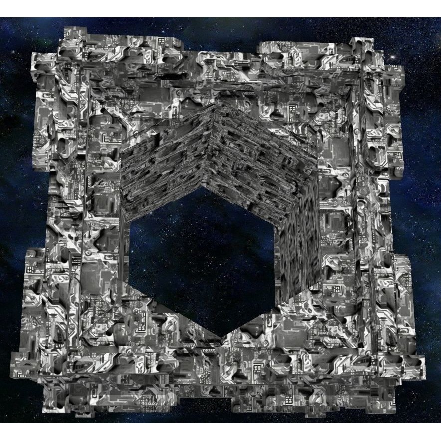 40 Seamless Sci-fi Patterns 3D Model – Corroded Textures, JPEG - View 43