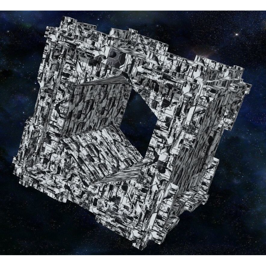 40 Seamless Sci-fi Patterns 3D Model – Corroded Textures, JPEG - View 49