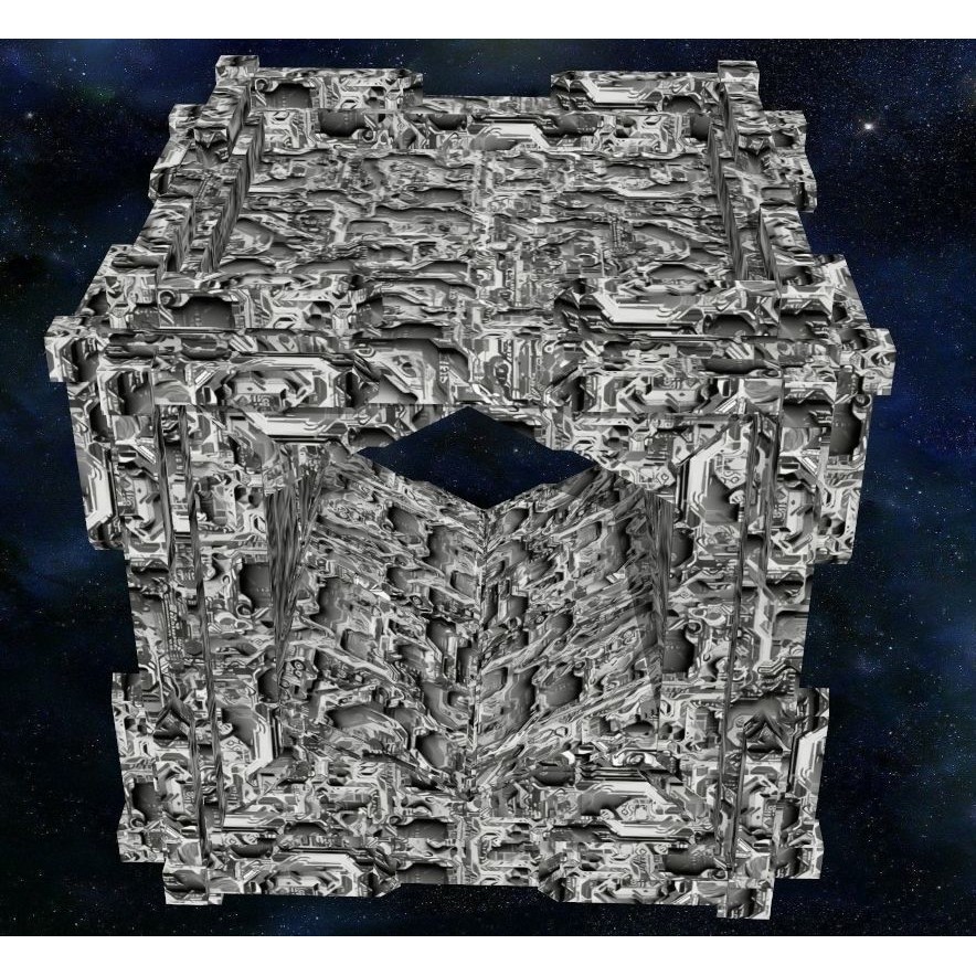 40 Seamless Sci-fi Patterns 3D Model – Corroded Textures, JPEG - View 52