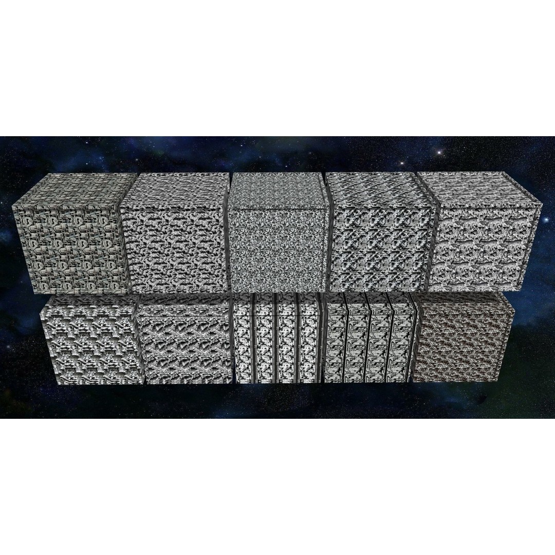 40 Seamless Sci-fi Patterns 3D Model – Corroded Textures, JPEG - View 7