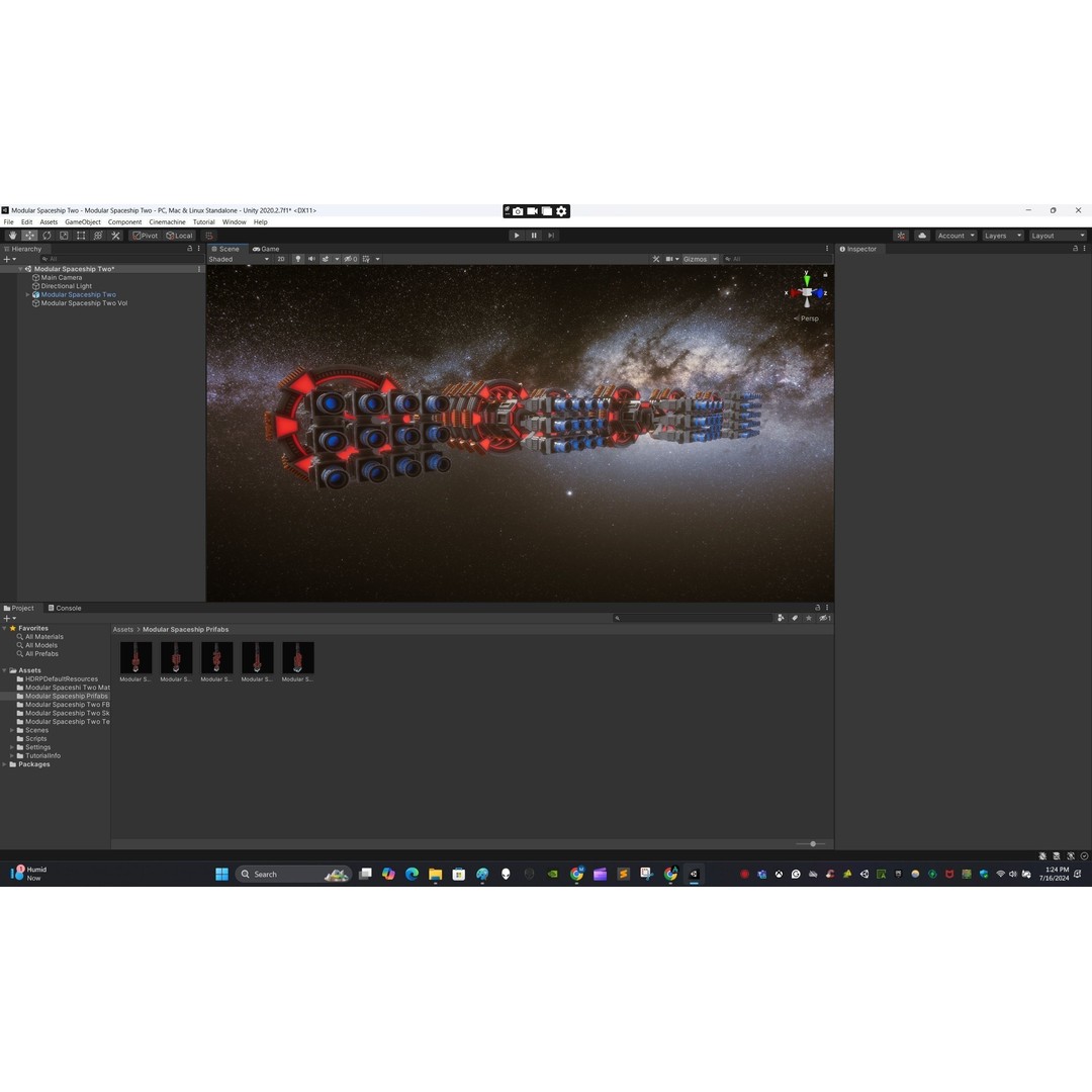 Modular Spaceship Two 3D Model – Low Poly PBR Game Asset, FBX - View 15