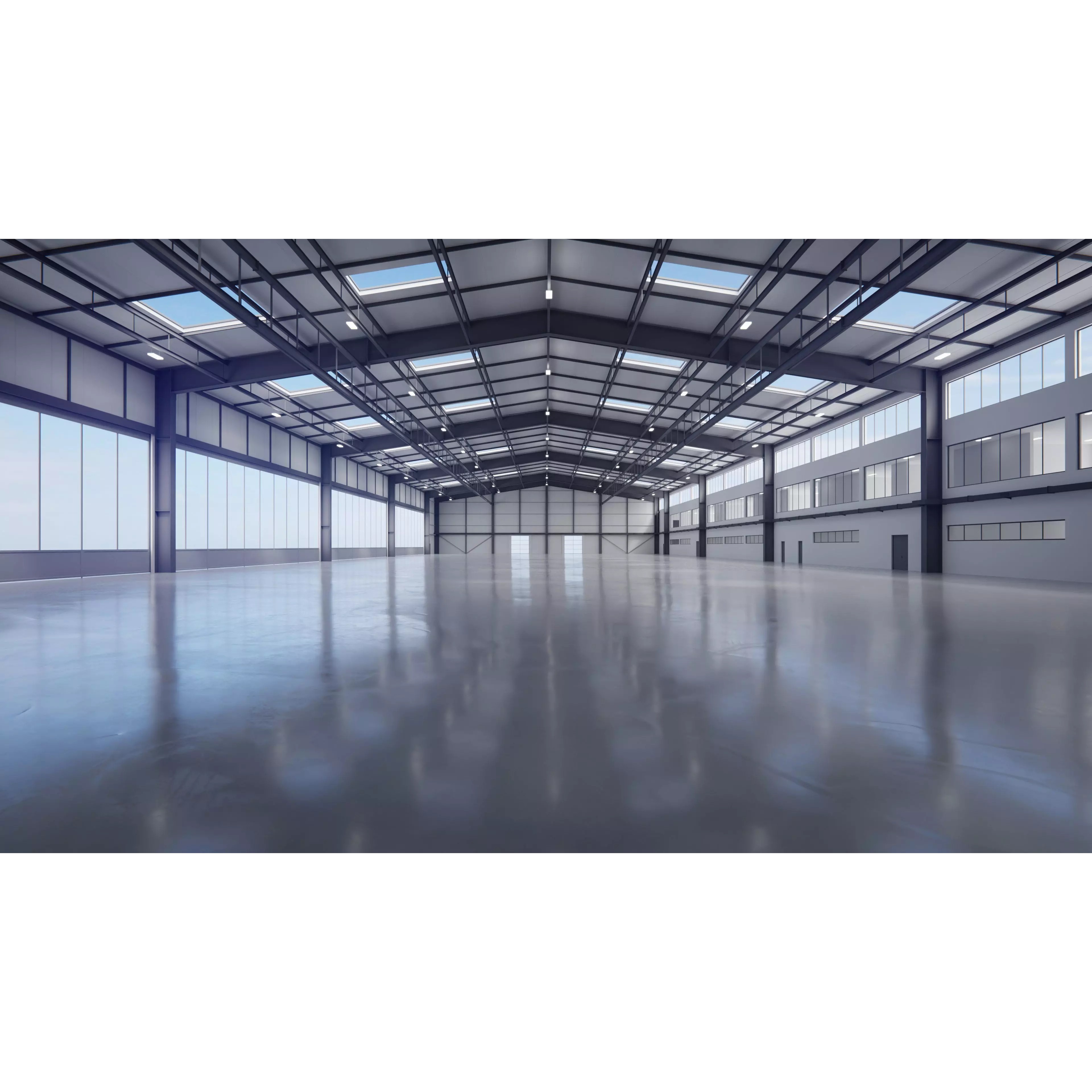 Airplane Hangar Interior 13 - Low-Poly Game-Ready 3D Model - View 2