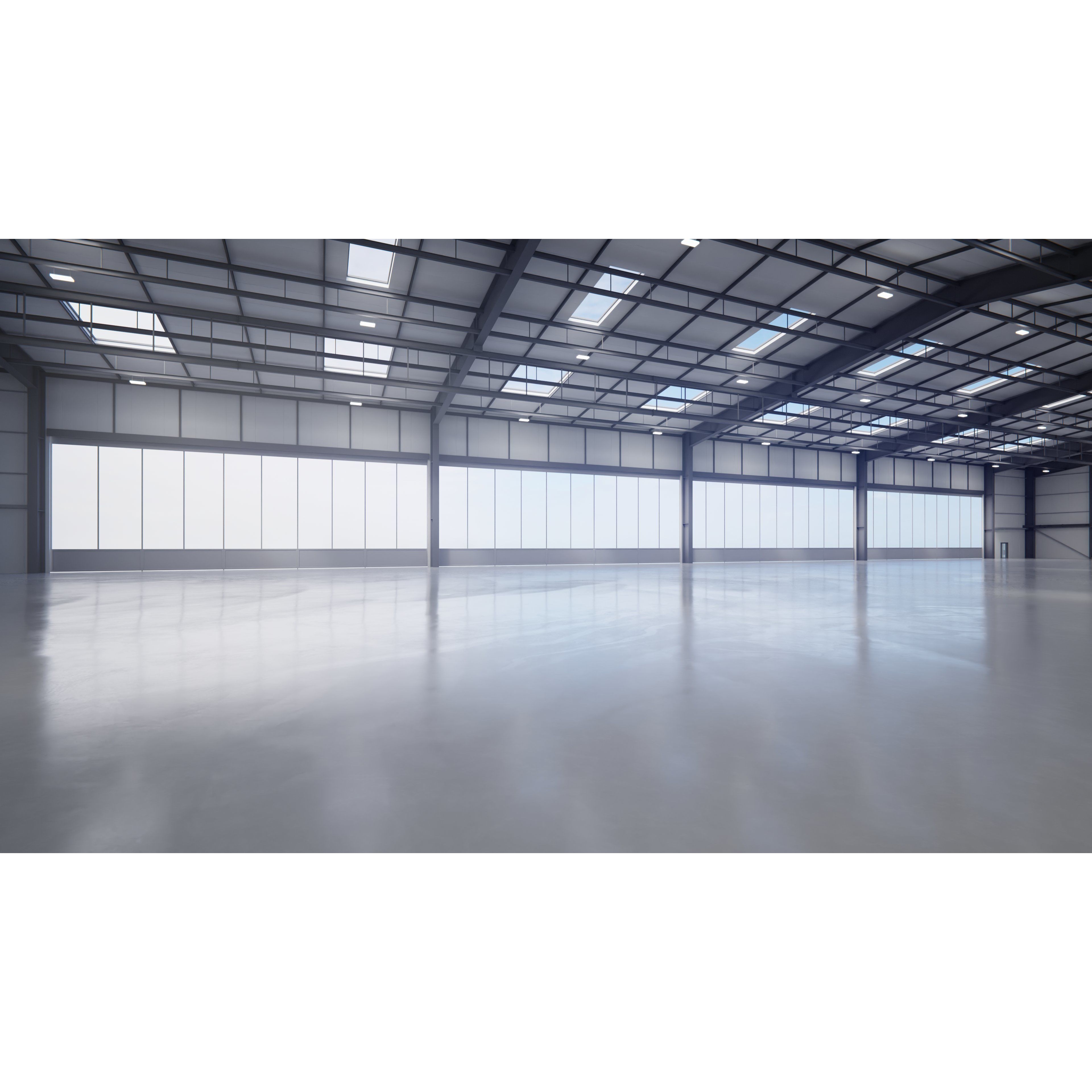 Airplane Hangar Interior 13 - Low-Poly Game-Ready 3D Model - View 5