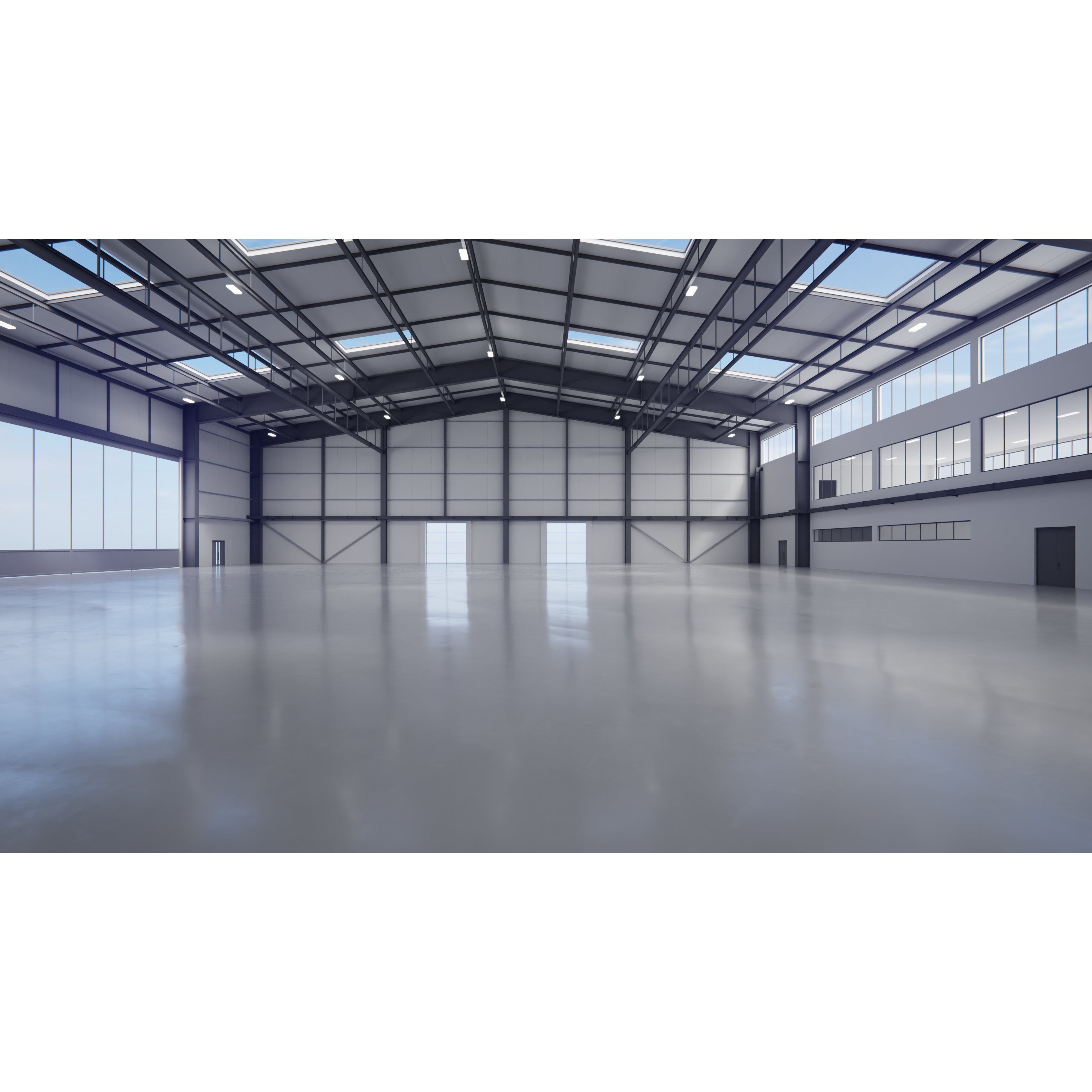 Airplane Hangar Interior 13 - Low-Poly Game-Ready 3D Model - View 6