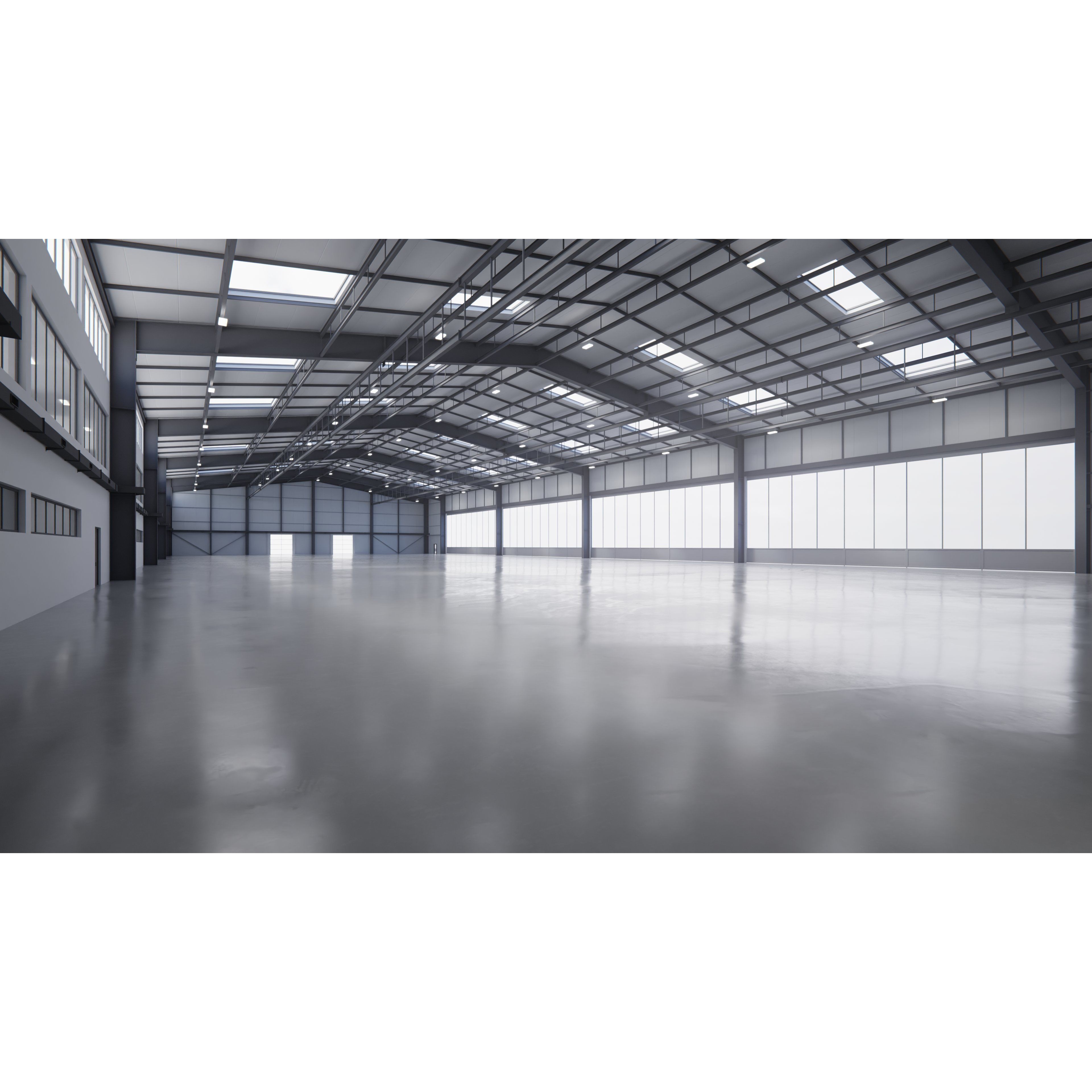 Airplane Hangar Interior 13 - Low-Poly Game-Ready 3D Model - View 7