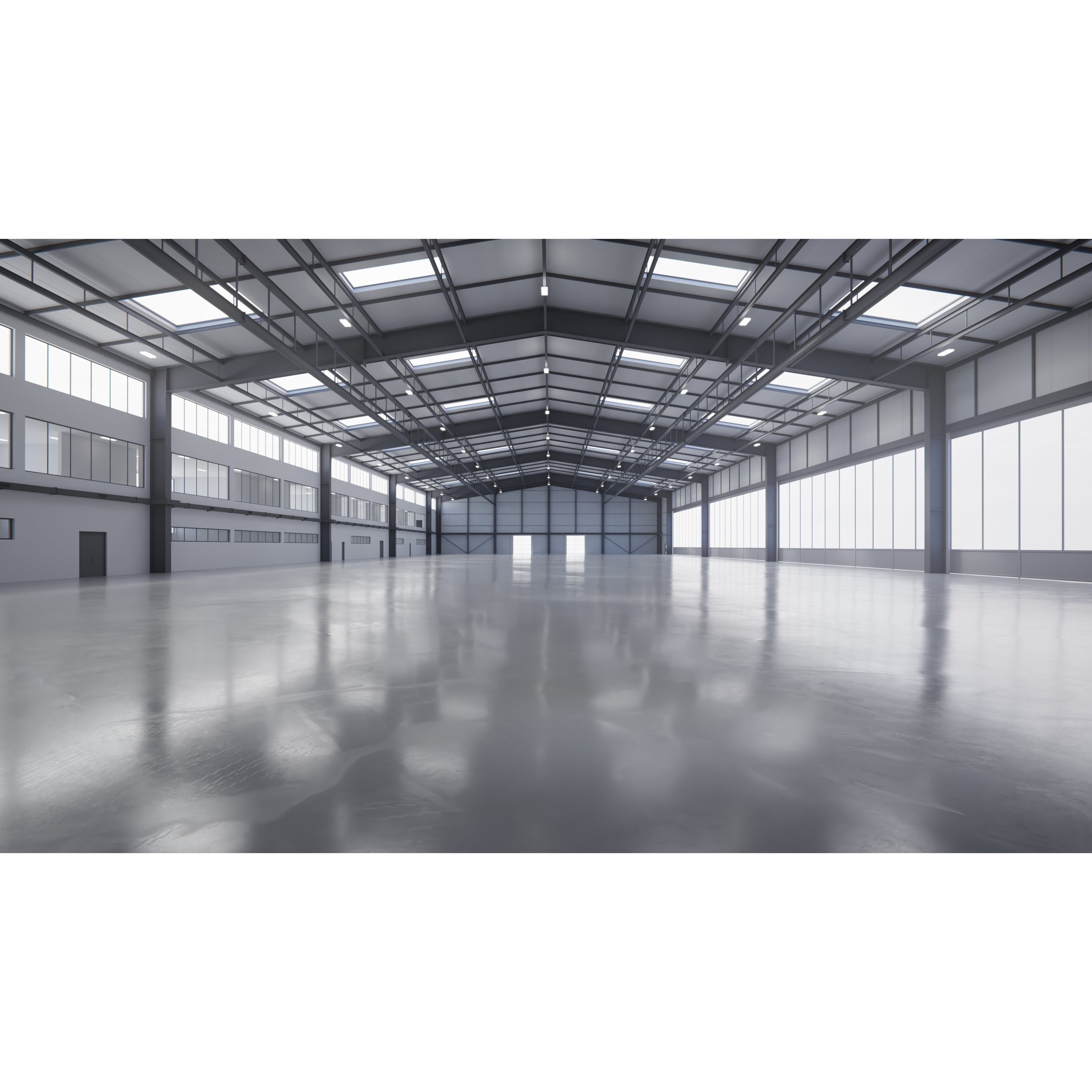 Airplane Hangar Interior 13 - Low-Poly Game-Ready 3D Model - View 8