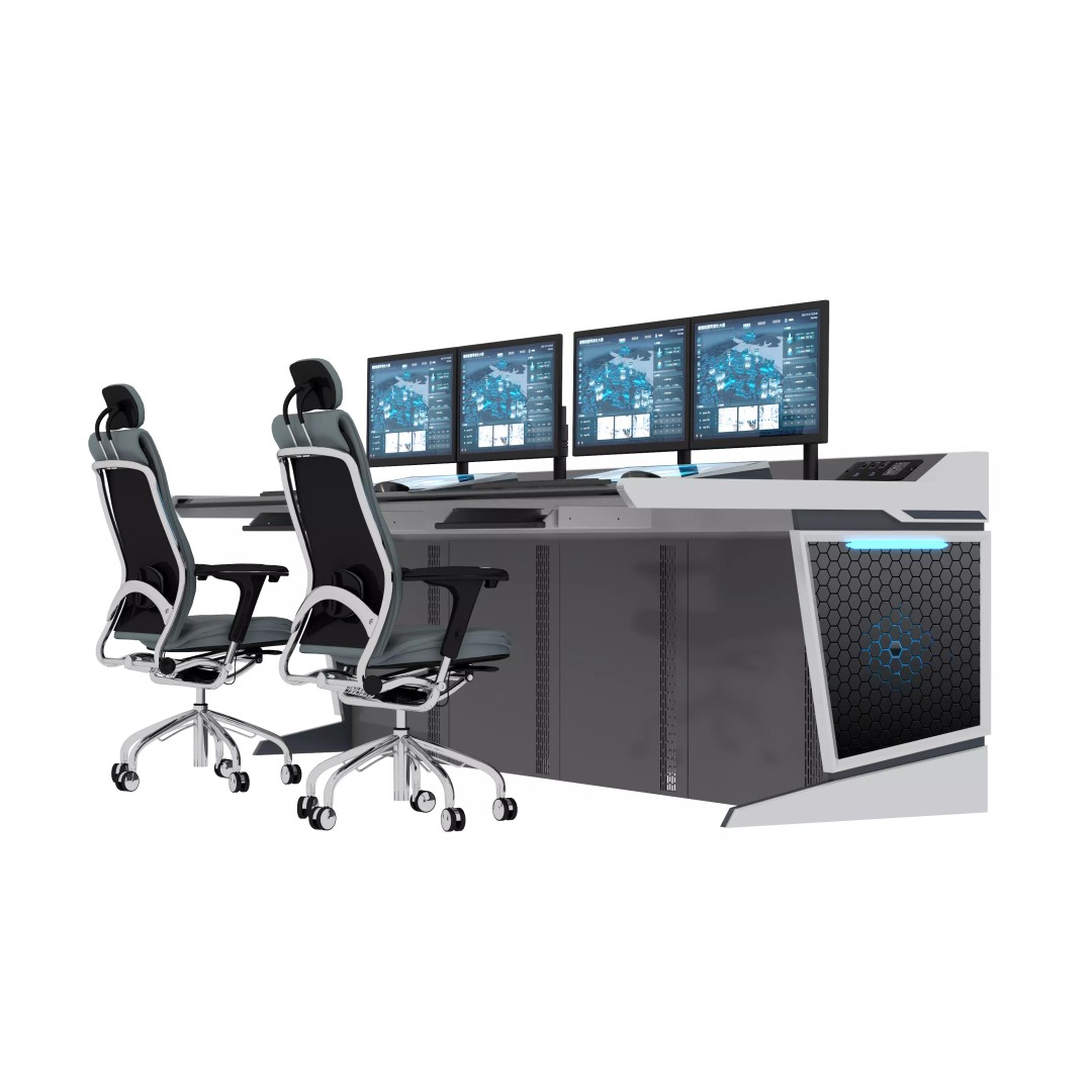 Control Room Desk 3D Model – Interior Furniture, Game-Ready FBX - View 2