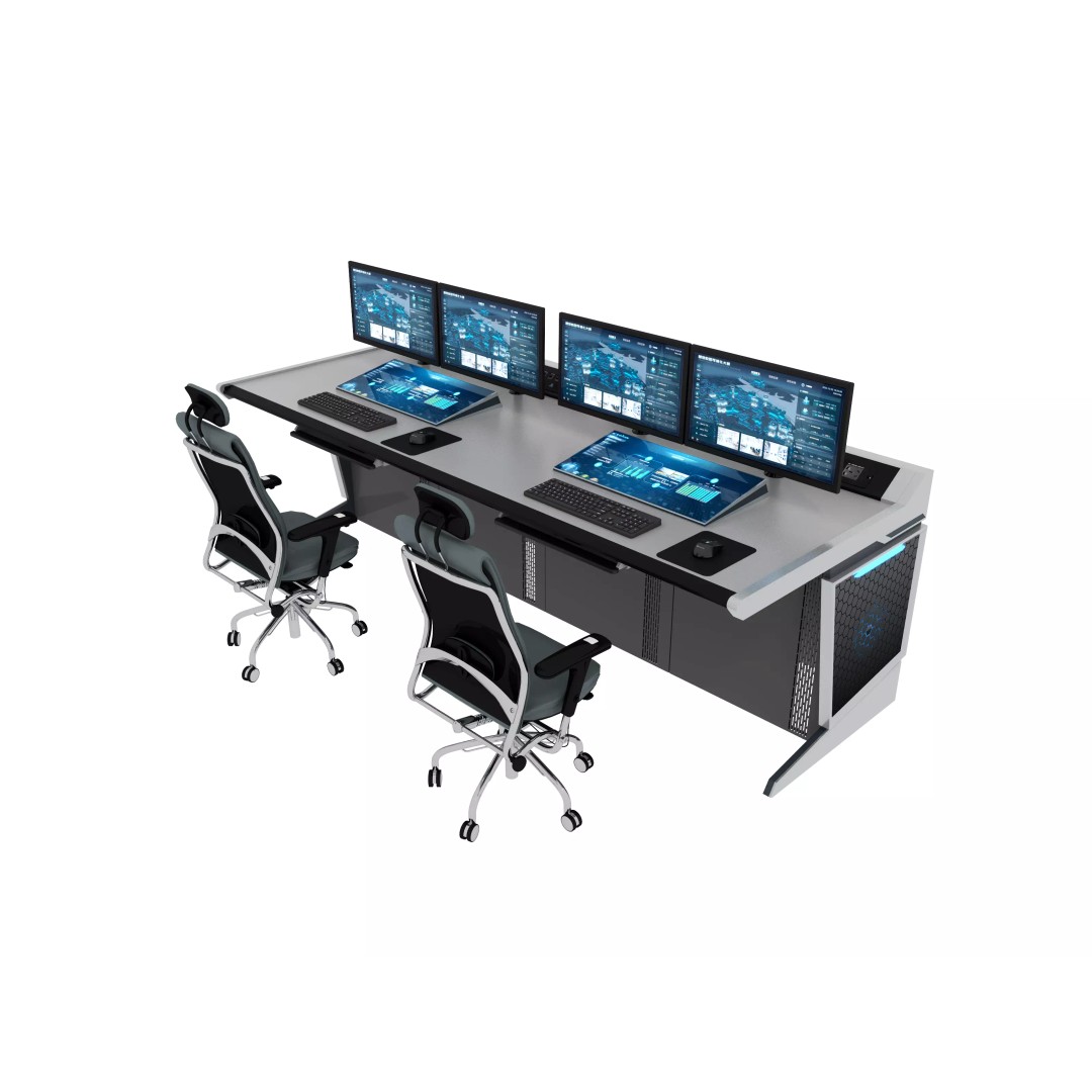 Control Room Desk 3D Model – Interior Furniture, Game-Ready FBX - View 4