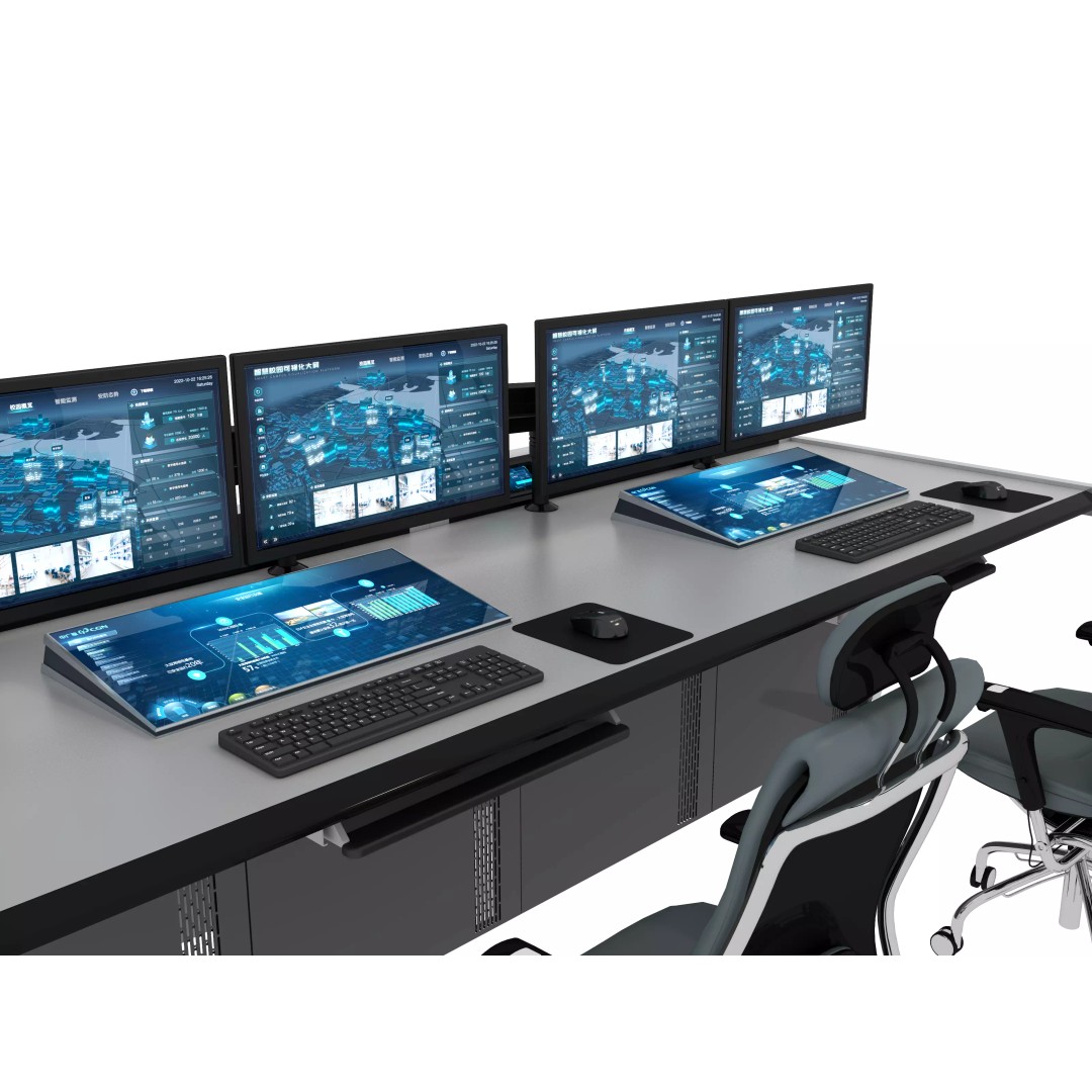 Control Room Desk 3D Model – Interior Furniture, Game-Ready FBX - View 6
