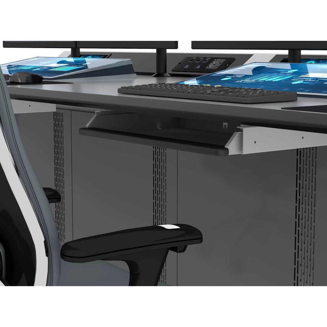 Control Room Desk 3D Model – Interior Furniture, Game-Ready FBX - View 9