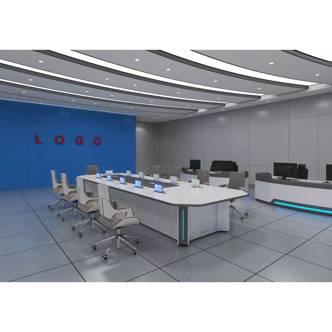 Control Room 3D Model – Low Poly Architectural Design, FBX, OBJ - View 10
