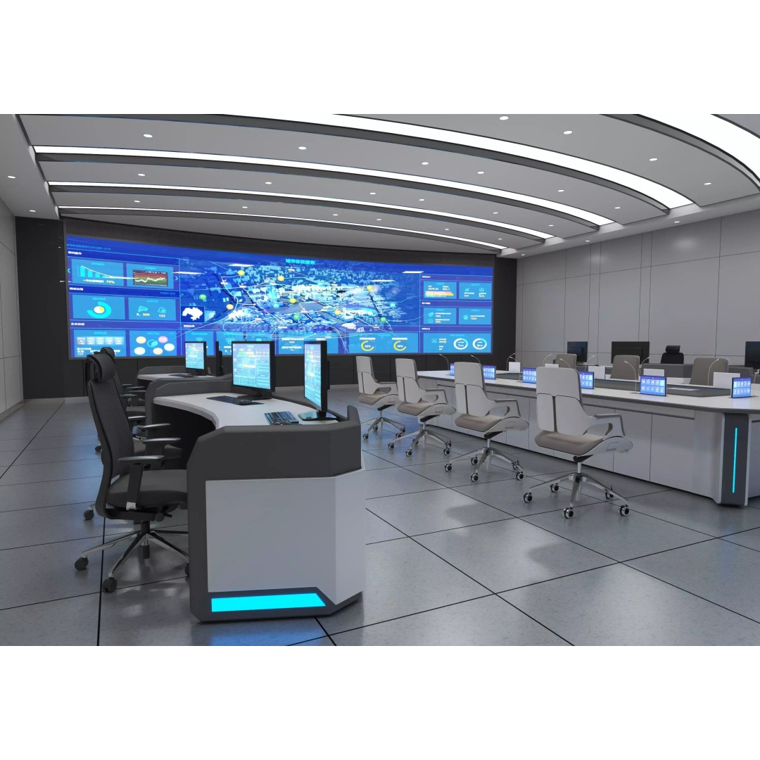 Control Room 3D Model – Low Poly Architectural Design, FBX, OBJ - View 5