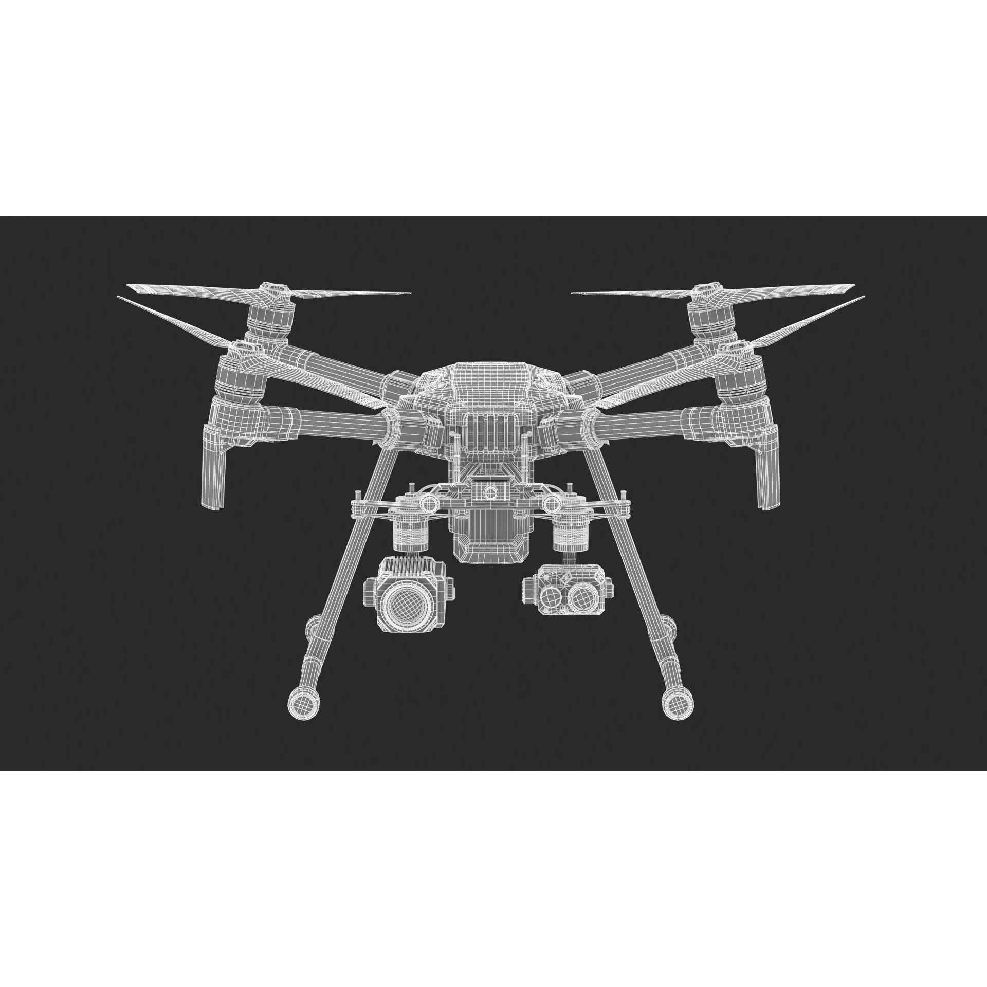 DJI Matrice 200 Series V2 - Game-Ready 3D Model - View 21