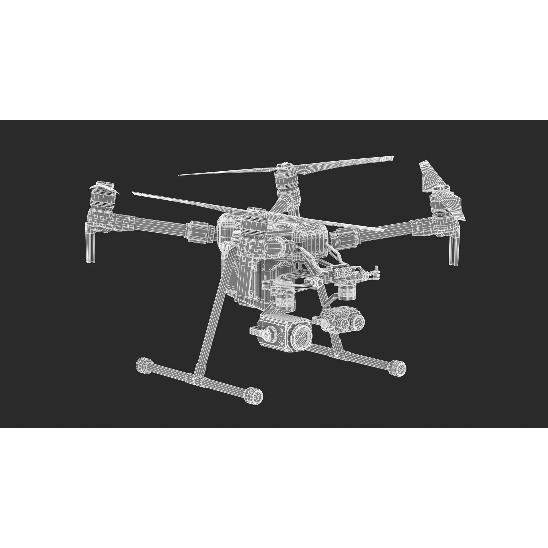 DJI Matrice 200 Series V2 - Game-Ready 3D Model - View 22