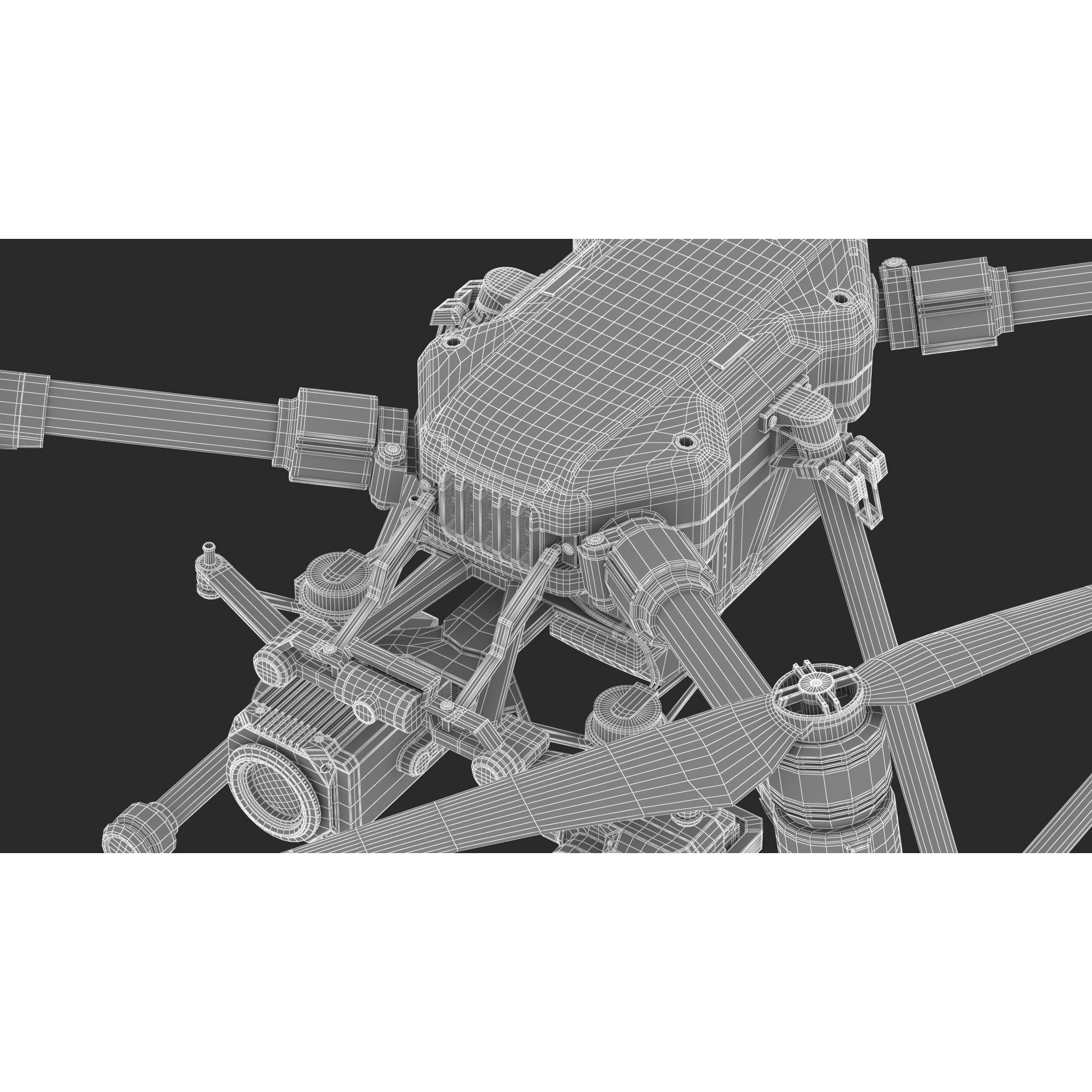 DJI Matrice 200 Series V2 - Game-Ready 3D Model - View 23