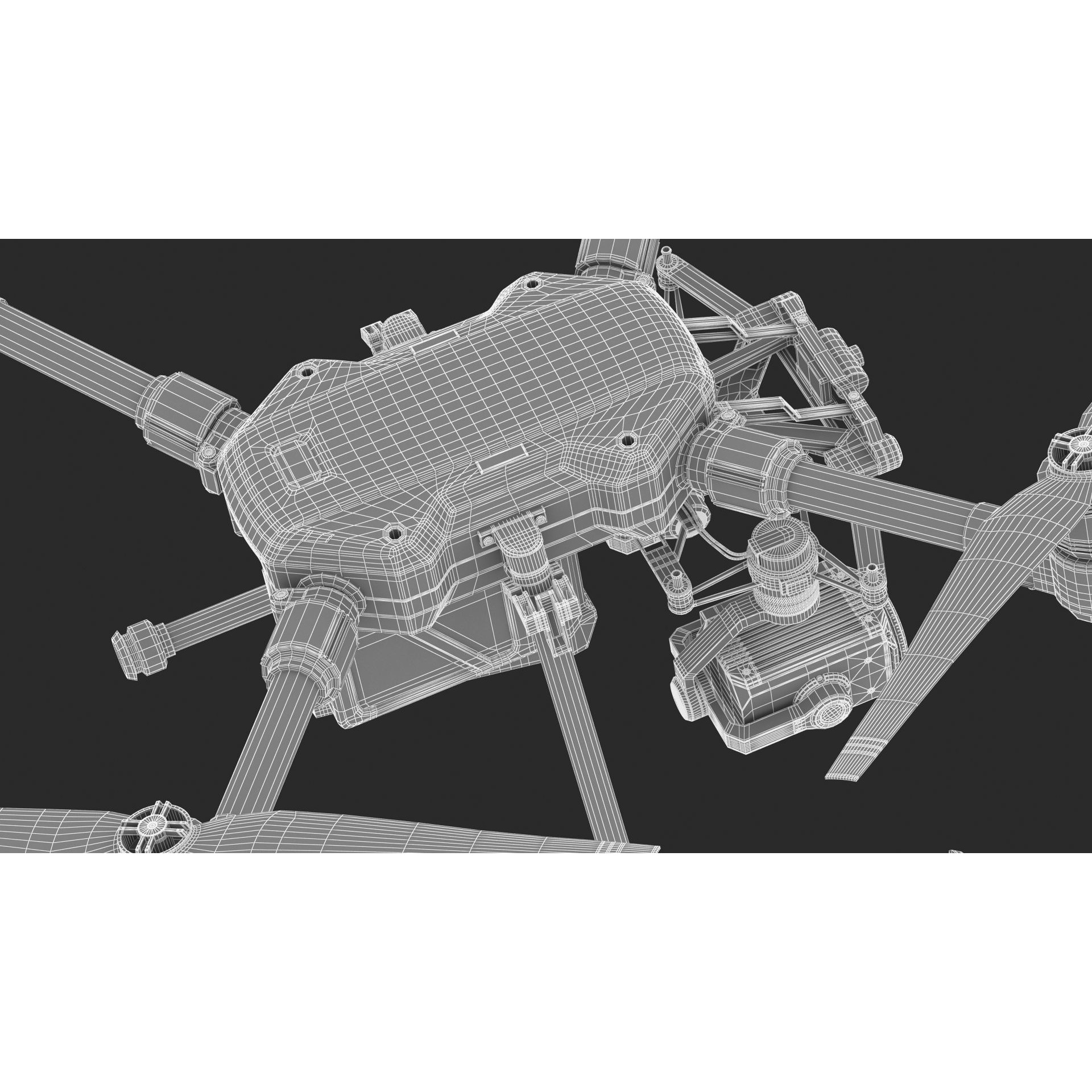 DJI Matrice 200 Series V2 - Game-Ready 3D Model - View 25