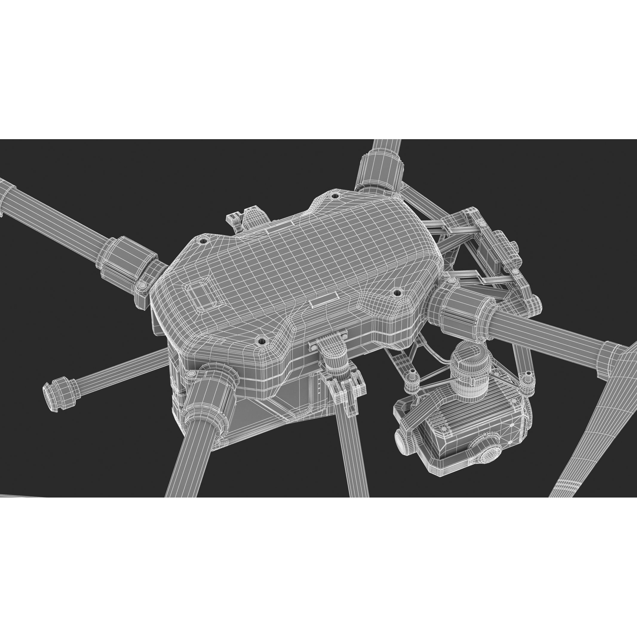 DJI Matrice 200 Series V2 - Game-Ready 3D Model - View 27