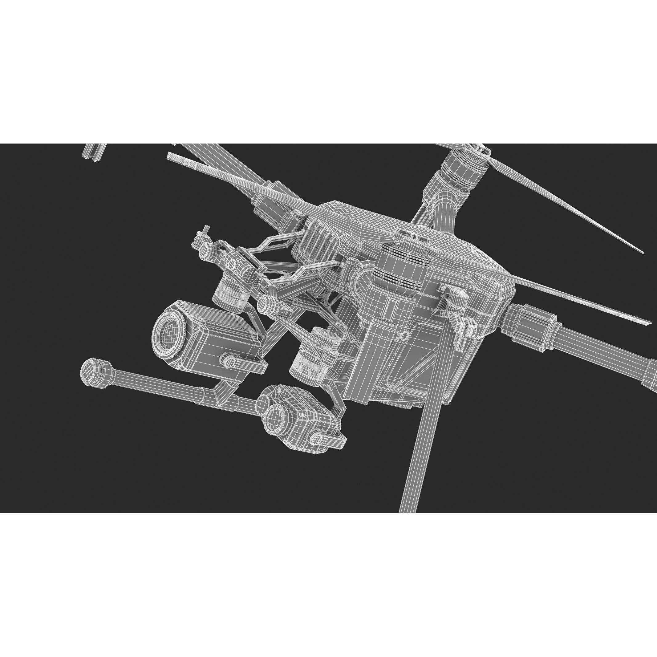 DJI Matrice 200 Series V2 - Game-Ready 3D Model - View 29