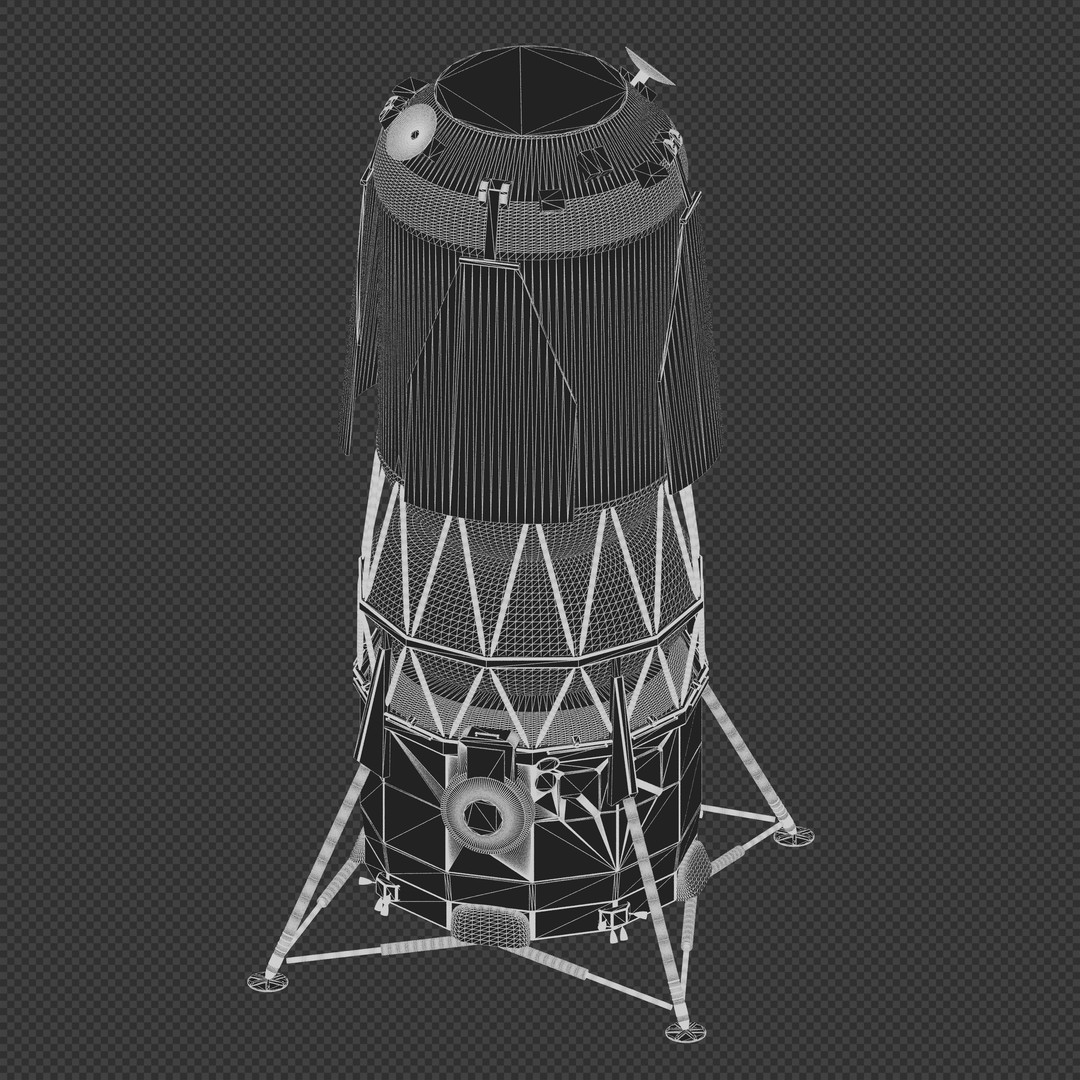 Blue Moon Human Landing System 3D Model – PBR Spacecraft, Blender, FBX - View 10