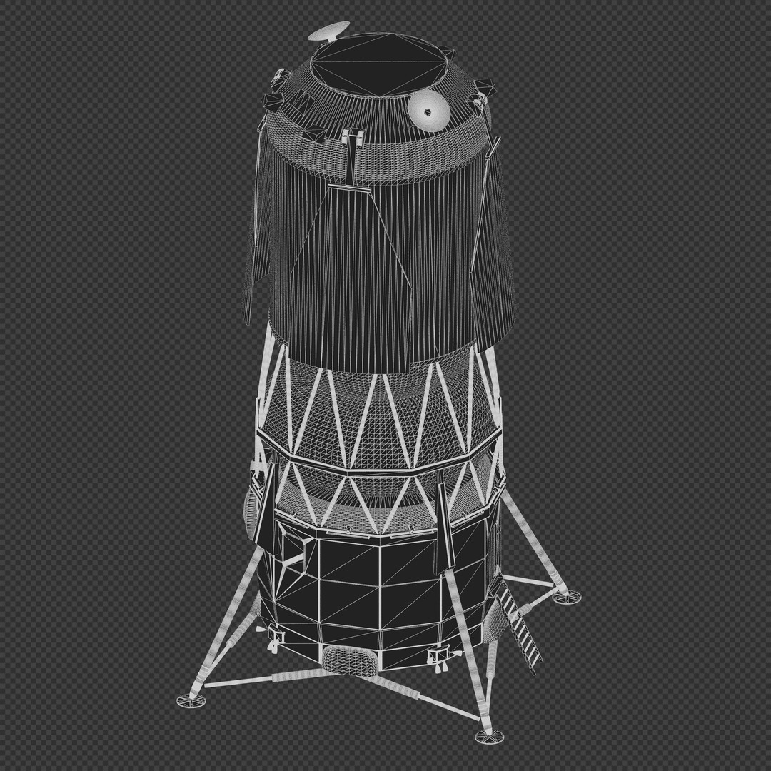 Blue Moon Human Landing System 3D Model – PBR Spacecraft, Blender, FBX - View 11