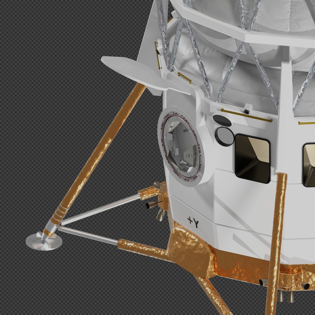 Blue Moon Human Landing System 3D Model – PBR Spacecraft, Blender, FBX - View 8