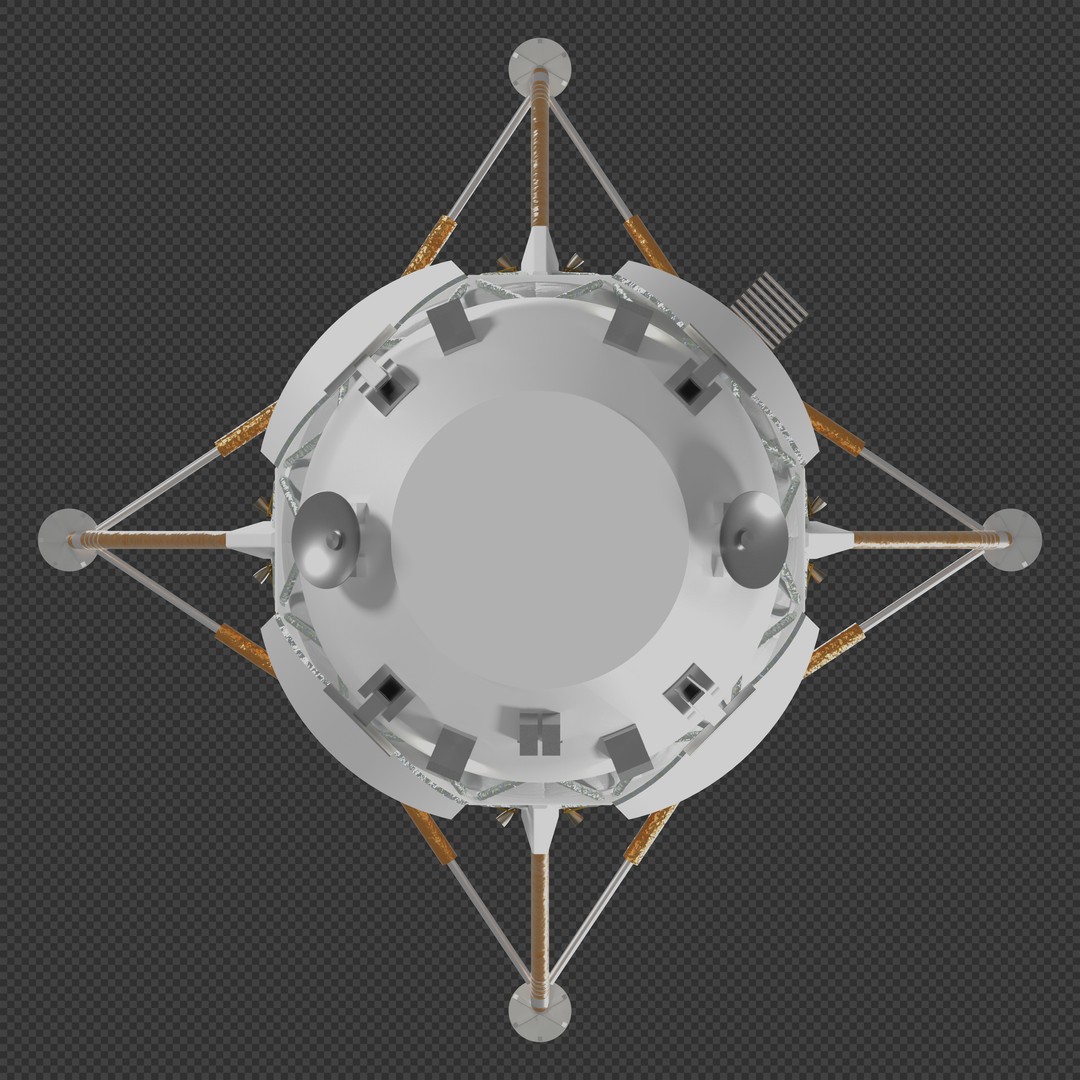 Blue Moon Human Landing System 3D Model – PBR Spacecraft, Blender, FBX - View 9