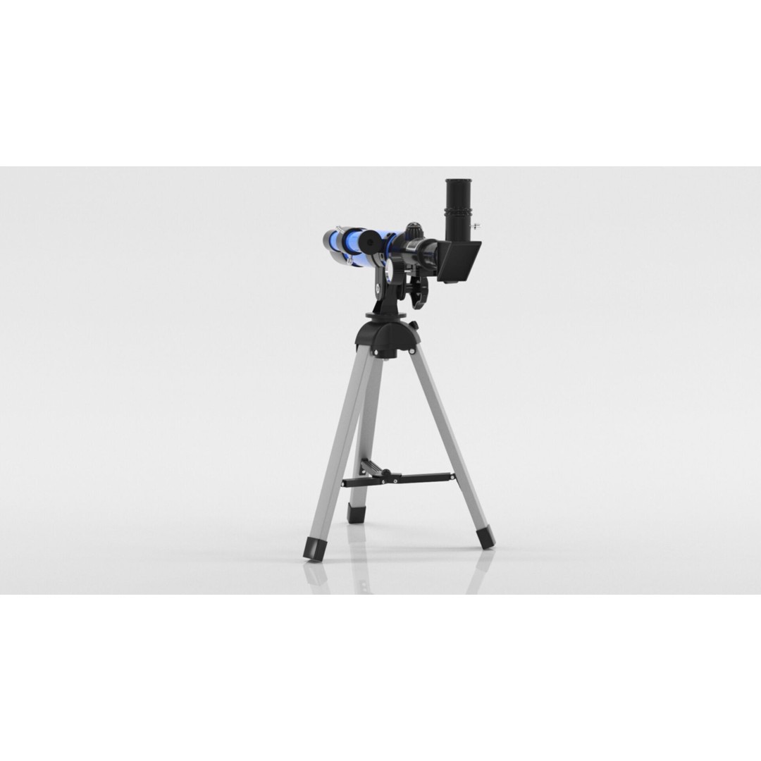 Kids Telescope 3D Model – Low Poly Game Asset with PBR Textures - View 11