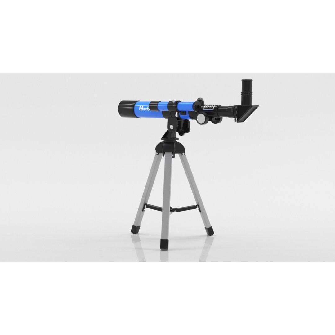 Kids Telescope 3D Model – Low Poly Game Asset with PBR Textures - View 12