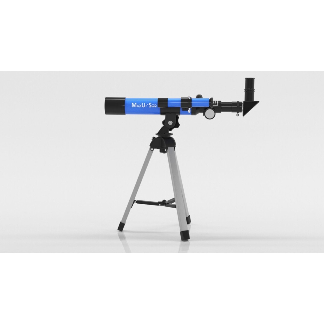 Kids Telescope 3D Model – Low Poly Game Asset with PBR Textures - View 13