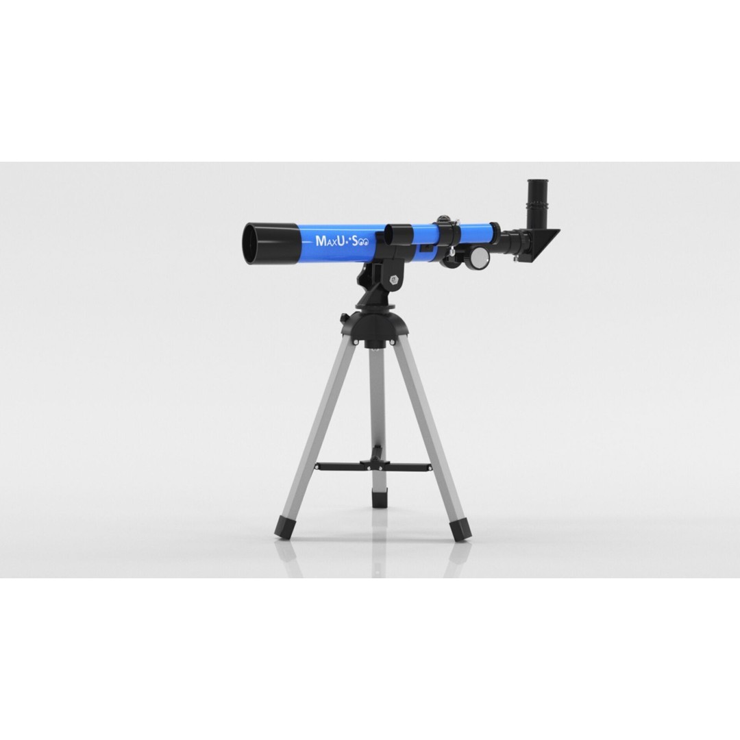 Kids Telescope 3D Model – Low Poly Game Asset with PBR Textures - View 14