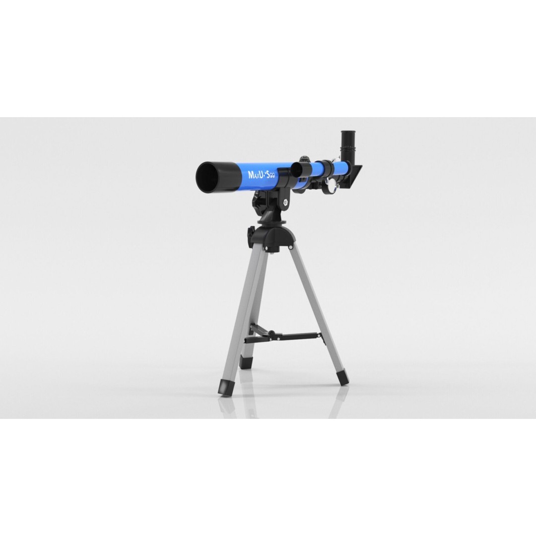 Kids Telescope 3D Model – Low Poly Game Asset with PBR Textures - View 15