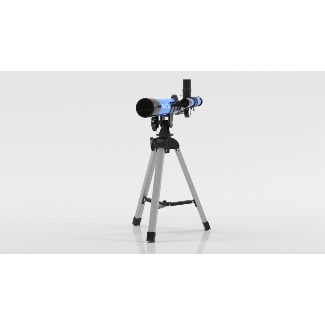 Kids Telescope 3D Model – Low Poly Game Asset with PBR Textures - View 16