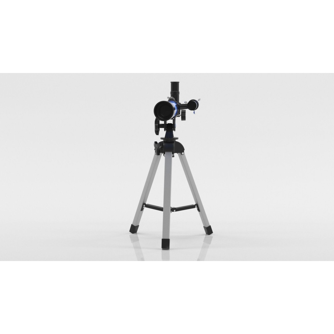 Kids Telescope 3D Model – Low Poly Game Asset with PBR Textures - View 17