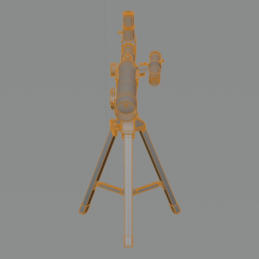 Kids Telescope 3D Model – Low Poly Game Asset with PBR Textures - View 20