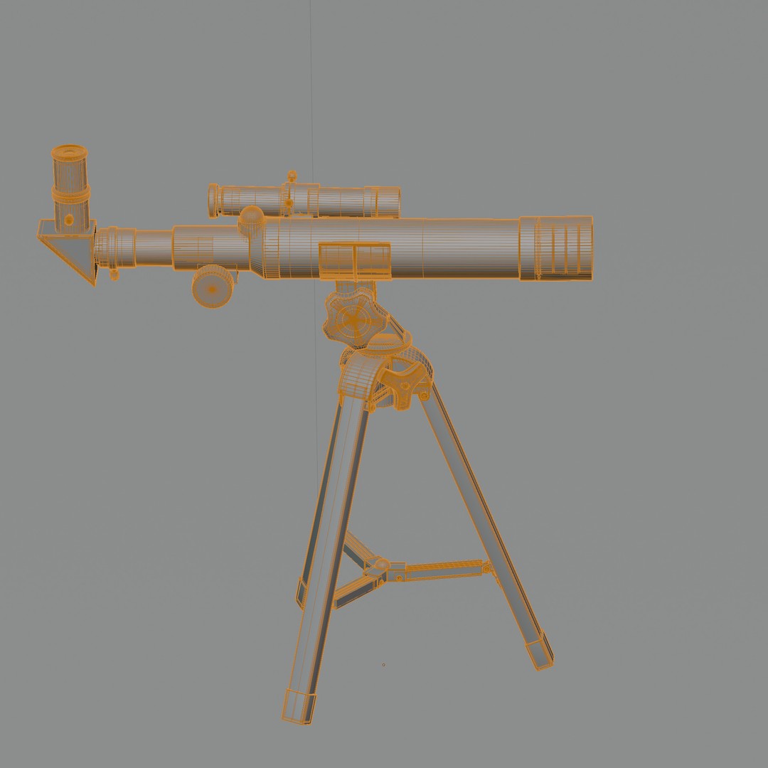 Kids Telescope 3D Model – Low Poly Game Asset with PBR Textures - View 21