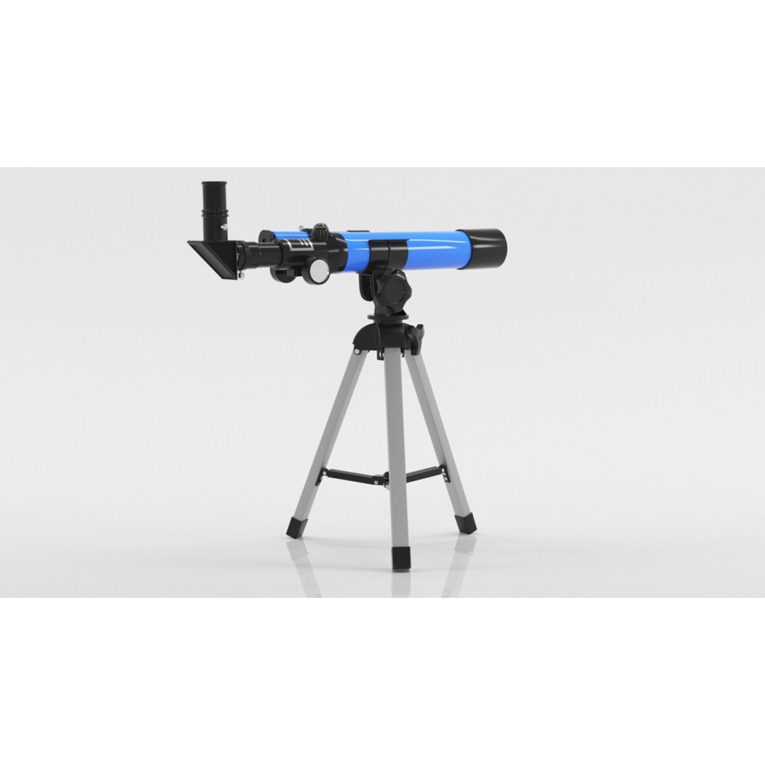 Kids Telescope 3D Model – Low Poly Game Asset with PBR Textures - View 9