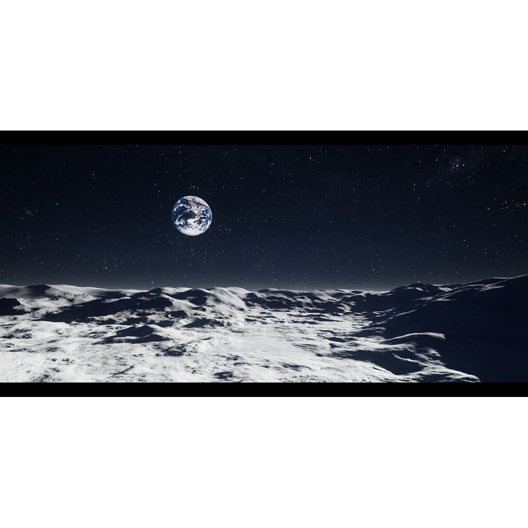 Moon Landscapes 3D Model – Detailed Lunar Terrain Pack, UE Project