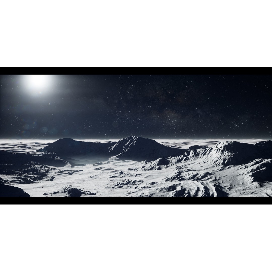 Moon Landscapes 3D Model – Detailed Lunar Terrain Pack, UE Project - View 10