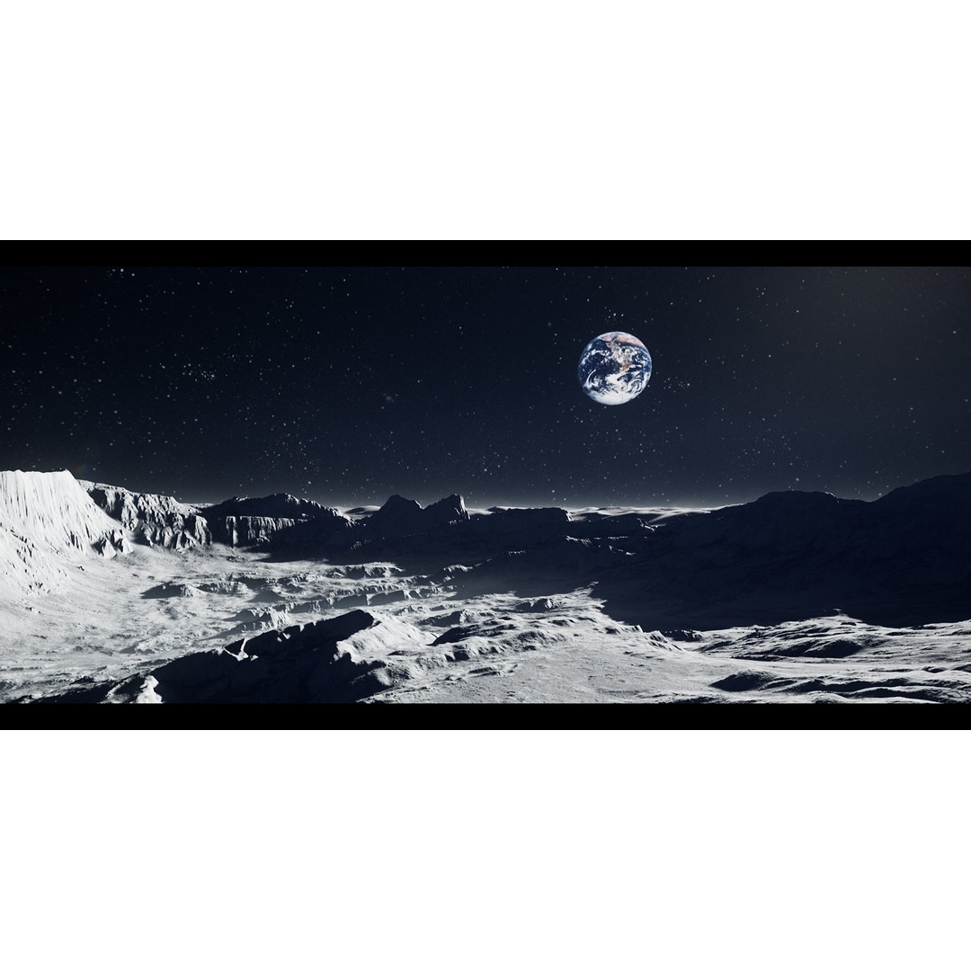 Moon Landscapes 3D Model – Detailed Lunar Terrain Pack, UE Project - View 13