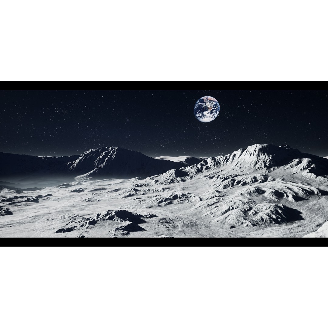 Moon Landscapes 3D Model – Detailed Lunar Terrain Pack, UE Project - View 3