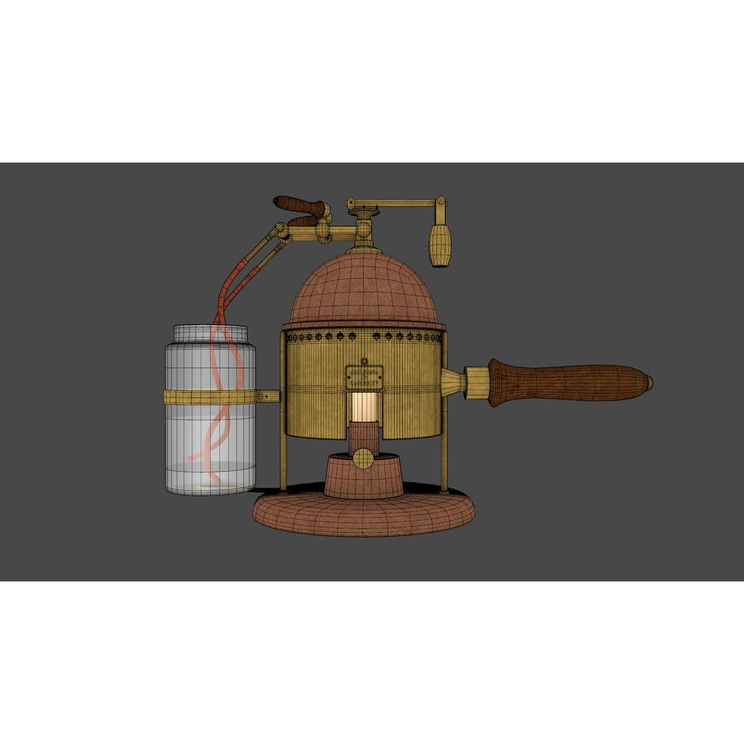 Carbolic Spray Lister 3D Model – Low Poly Medical Asset, FBX - View 12