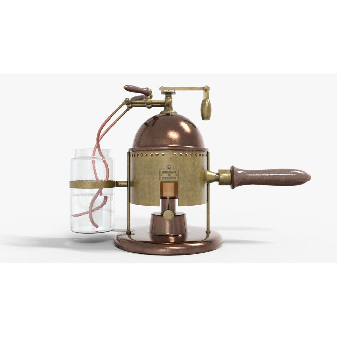 Carbolic Spray Lister 3D Model – Low Poly Medical Asset, FBX - View 4