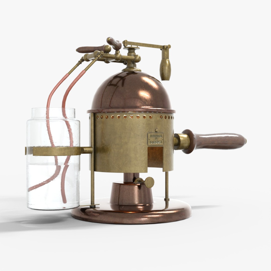 Carbolic Spray Lister 3D Model – Low Poly Medical Asset, FBX - View 9